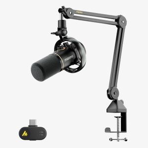Maono PD200WS USB מיקרופון פודקאסט דינמי מגוון חיבורים - אלחוטי או כבל USB או כבל XLR
