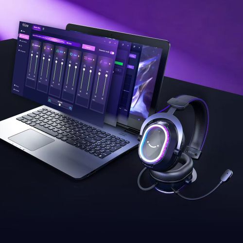 Fifine AmpliGame H13 — אוזניות גיימינג USB עם 7.1 Surround, RGB, ומיקרופון ANC