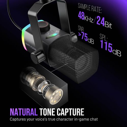 מיקרופון סטרימינג Fifine AmpliGame AM8PROT - ערכה עם זרוע שולחנית 30