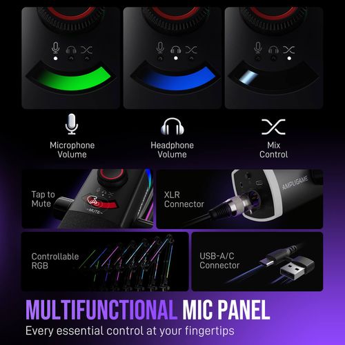 מיקרופון סטרימינג Fifine AmpliGame AM8PROT - ערכה עם זרוע שולחנית 30