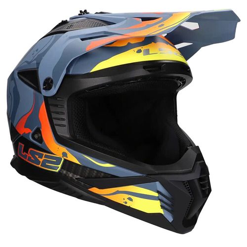 קסדת שטח MX708 FAST II  LS2 צבע אפור כהה