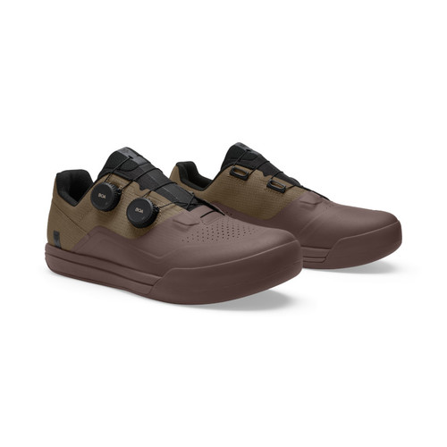 נעלי רכיבה פוקס לקליטים חום - FOX UNION BOA SHOE V26