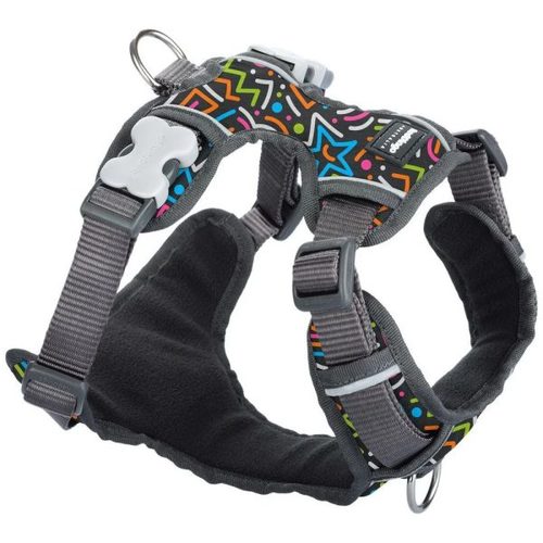 רד דינגו רתמת עבודה לכלב XS שחור קווים
