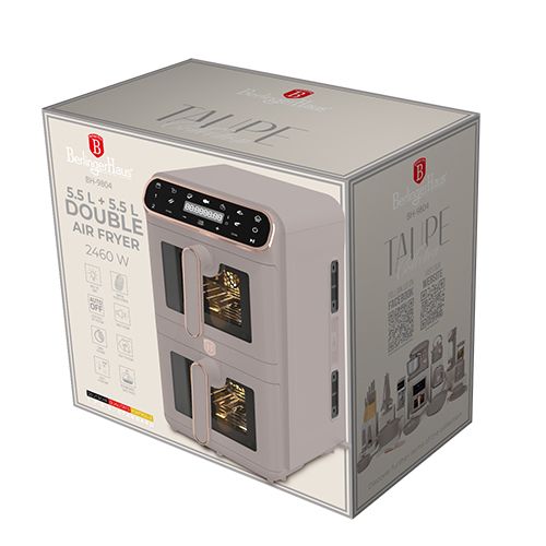 סיר טיגון כפול ללא שמן 11 ליטר 2 תאים Berlinger Haus BH9804