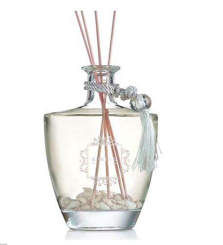 מפיץ ריח ענק WHITE FLOWER עיצוב נצנץ זהב 700 ml