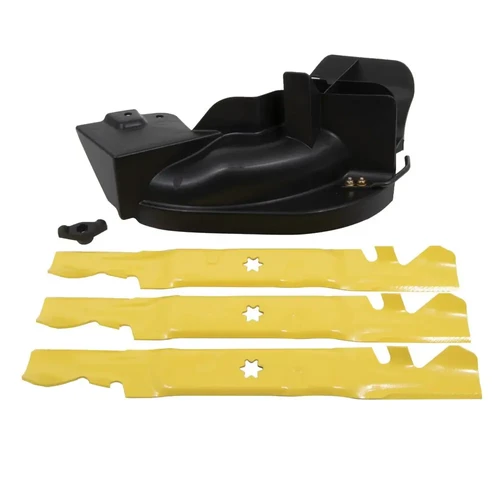 ערכת Mulching מקורית Cub Cadet לדק כיסוח 60 אינץ' עם שלושה להבי Xtreme ופקק חיפוי
