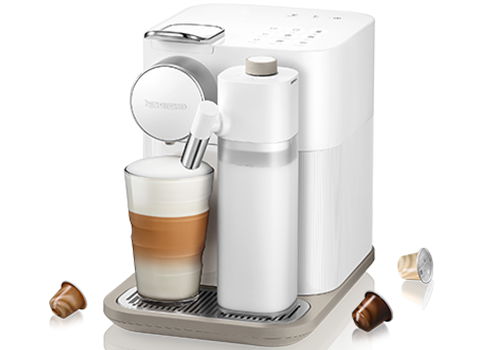 מכונת קפה Nespresso Gran lattissima F541 צבע  לבן שנה אחריות ע"י היבואן הרשמי נספרסו ישראל