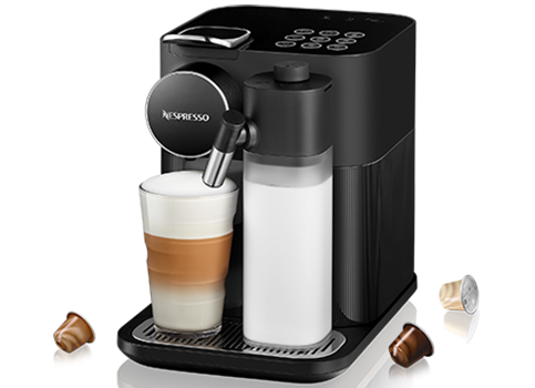 מכונת קפה Nespresso Gran lattissima F541 צבע שחור שנה אחריות ע"י היבואן הרשמי נספרסו ישראל