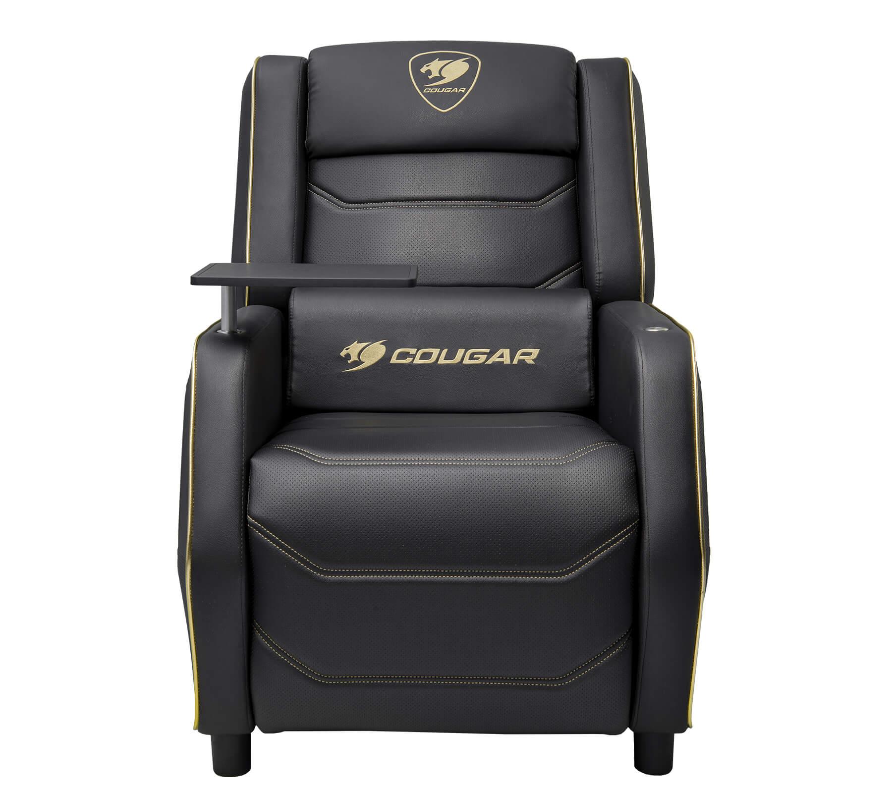 כורסת גיימינג COUGAR RANGER PRO Black Gold כולל שולחן צד ו־USB-C