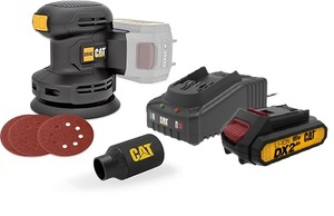 מלטשת נטענת 18V כולל סוללה 2AH ומטען CAT DX43B