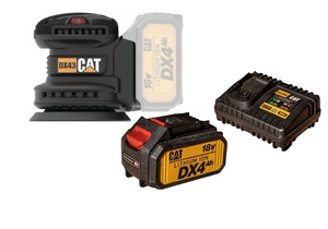 מלטשת נטענת 18V כולל סוללה 5AH ומטען CAT DX43B