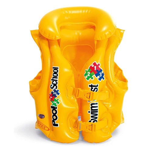 אינטקס - אפוד לבריכה מתנפח צהוב - INTEX 58660