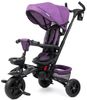 תלת אופן מתקפל 4 ב 1 דגם Xplorer עם כיסא נשכב ומסתובב 360 וגלגלי EVA ללא תקרים - סגול