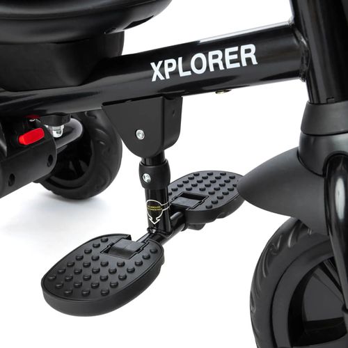 תלת אופן מתקפל 4 ב 1 דגם Xplorer עם כיסא נשכב ומסתובב 360 וגלגלי EVA ללא תקרים - סגול