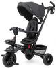 תלת אופן מתקפל 4 ב 1 דגם Xplorer עם כיסא נשכב ומסתובב 360 וגלגלי EVA ללא תקרים - שחור