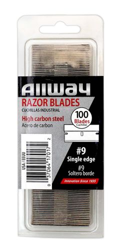 סט 100 להבים לגלס סקרייפר ALLWAY