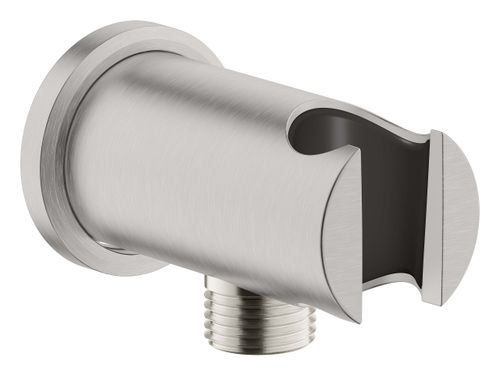 נקודת מים עגולה עם מתלה RAINSHOWER כרום מוברש | Grohe
