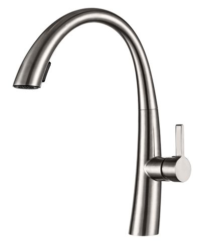 ברז מטבח נשלף WAVE כרום מוברש AQUILA PREMIUM
