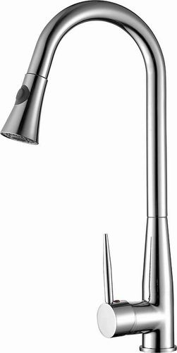 ברז מטבח נשלף CUCINA כרום ניקל AQUILA PREMIUM