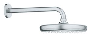 ראש מקלחת עגול + זרוע מקלחת TEMPESTA 210 כרום ניקל | Grohe