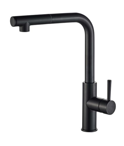 ברז מטבח נשלף CLOD שחור AQUILA PREMIUM