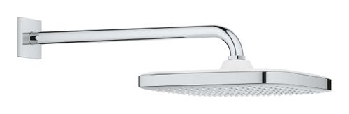 ראש מקלחת מרובע + זרוע מקלחת TEMPESTA CUBE כרום ניקל | Grohe