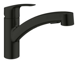 ברז מטבח נשלף EUROSMART שחור מט GROHE