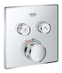 כיסוי לאינטרפוץ 4 דרך SmartControl לגוף 35600000 מרובע כרום ניקל | Grohe