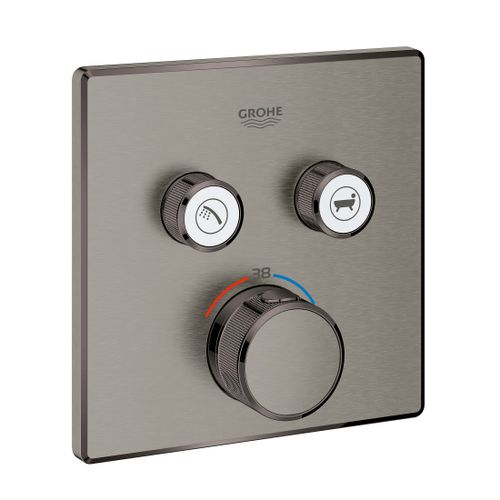 כיסוי לאינטרפוץ 4 דרך SmartControl לגוף 35600000 מרובע גרפיט מוברש | Grohe