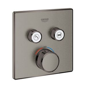 כיסוי לאינטרפוץ 4 דרך SmartControl לגוף 35600000 מרובע גרפיט מוברש | Grohe
