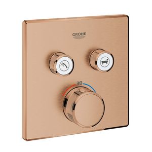 כיסוי לאינטרפוץ 4 דרך SmartControl לגוף 35600000 מרובע זהב אדום מוברש | Grohe