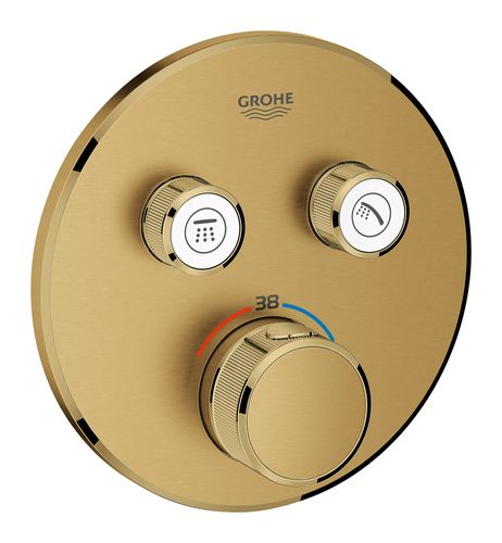כיסוי לאינטרפוץ 4 דרך SmartControl לגוף 35600000 עגול זהב מוברש | Grohe