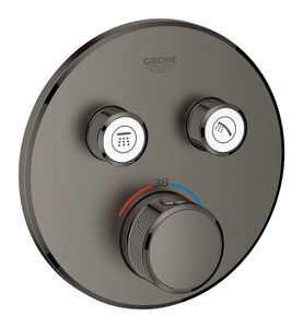 כיסוי לאינטרפוץ 4 דרך SmartControl לגוף 35600000 עגול גרפיט מוברש | Grohe