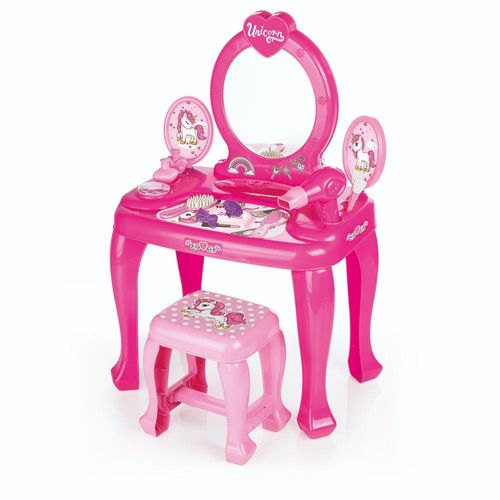 דולו - שידת איפור unicorn יוניקורן עם כסא 2561 - DOLU