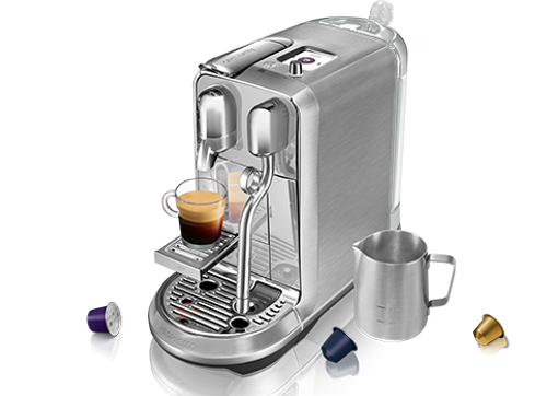 מכונות קפה Nespresso Creatista Plus J520-IL-ME-NE בגימור פלדת אל חלד אחריות ע