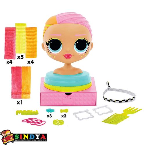 לול ראש בובה - L.O.L SURPRISE OMG STYLING HEAD