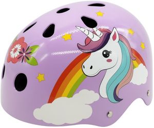 קסדה חד קרן  מעוצב סגול -  מידה  Unicorn  Grow Designed - S