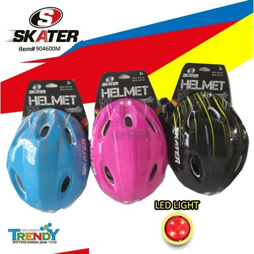 קסדת ילדים כולל תאורה מידה SKATER - MEDIUM