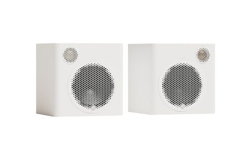 זוג רמקולים מדפיים  Radius 1 4G - צבע לבן מוניטור אודיו