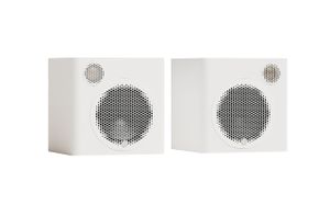 זוג רמקולים מדפיים  Radius 1 4G - צבע לבן מוניטור אודיו