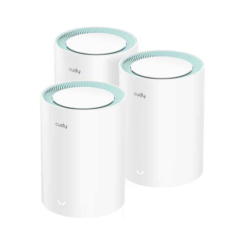 מערכת מש 3 יחידות Cudy AX1500 Gigabit Whole Home Mesh Wi-Fi 6 M1500