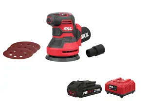 מלטשת אקצנטרית BRUSHLESS נטענת 20V אלקטרונית 125 מ"מ + מטען וסוללה מתנה!