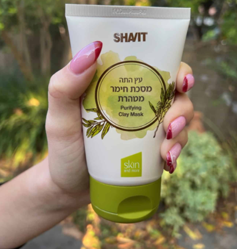 שביט עץ התה מסכת חימר מטהרת Shavit