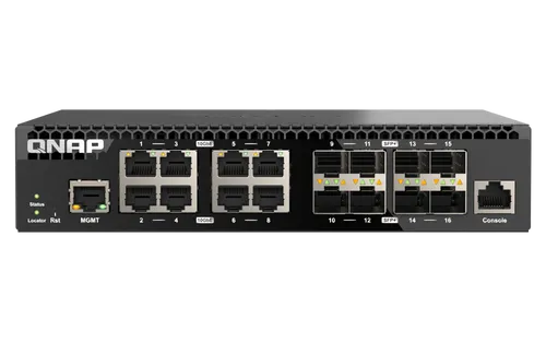 מתג מנוהל QNAP 16-Port 10GbE QSW-M3216R-8S8T