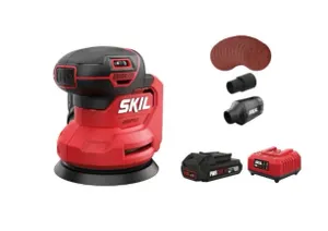 מלטשת אקצנטרית BRUSHLESS נטענת, 25 מ"מ עם וויסות מהירות אלקטרוני XP + מטען וסוללה מתנה!