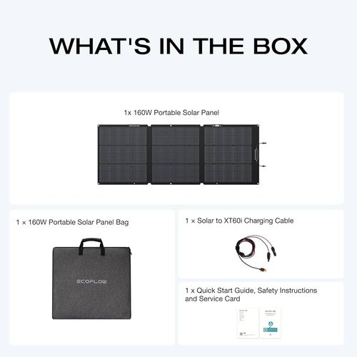 פאנל סולארי 160W ECOFLOW מתקפל