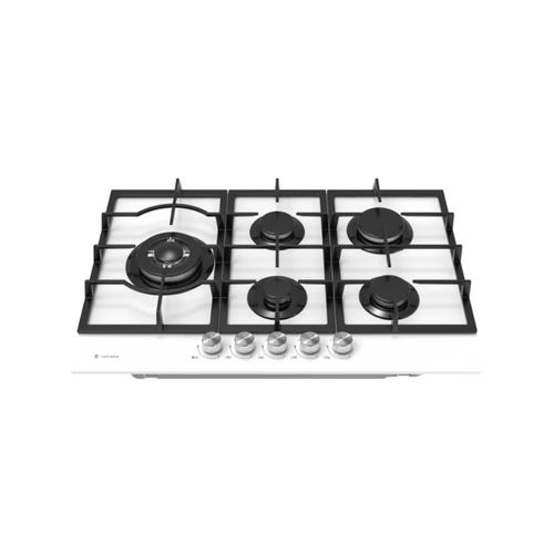 כיריים גז 5 מבערים 75 זכוכית לבנה TADGH75GW תדיראן TADIRAN