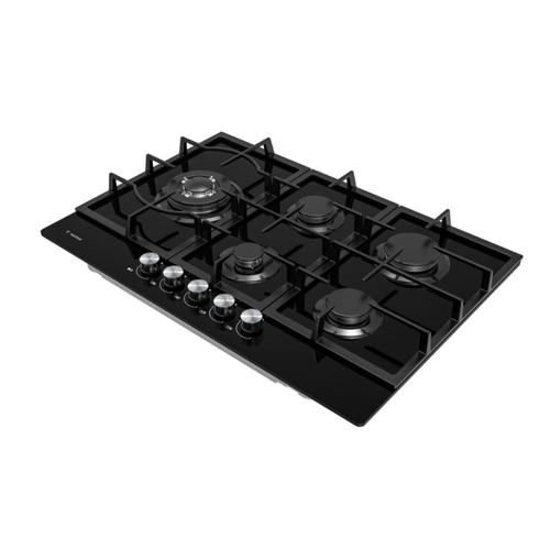 כיריים גז 5 מבערים 75 זכוכית שחורה TADGH75GB תדיראן TADIRAN