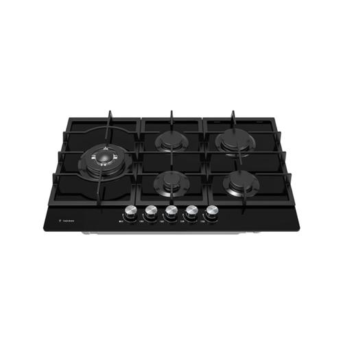 כיריים גז 5 מבערים 75 זכוכית שחורה TADGH75GB תדיראן TADIRAN