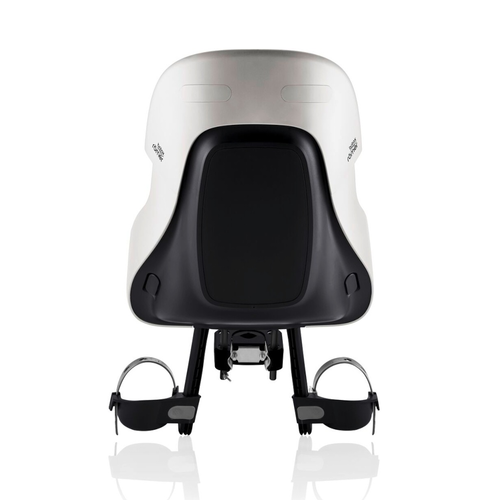 מושב פעוט קדמי לאופניים JOCKEY MINI עם ידית אחיזה וחיבור למוט הכידון - לבן Warm White